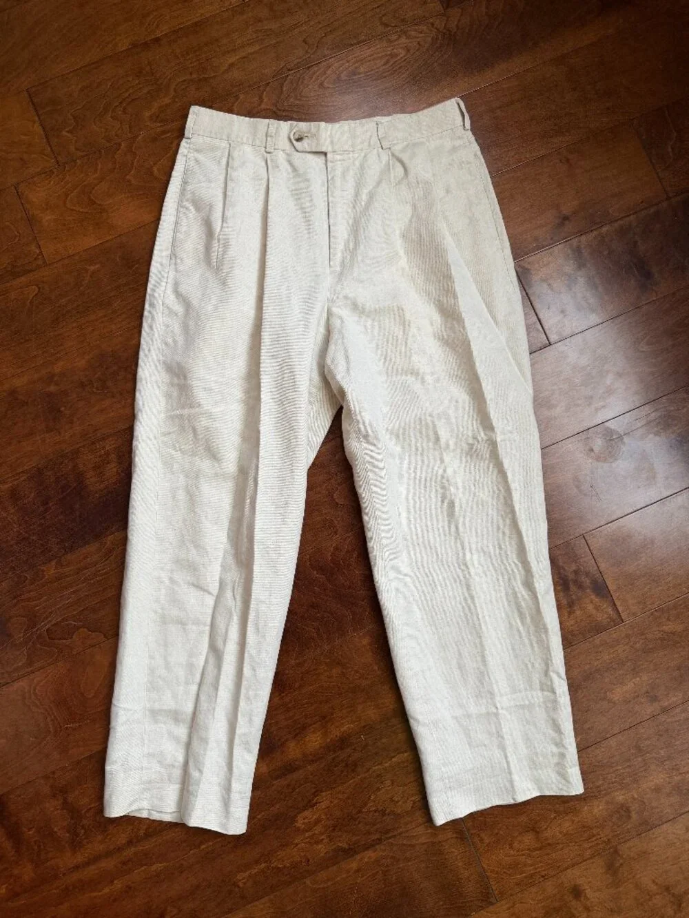 Slates by Levi Strauss & Co. Business Pants Size 32x30, Cream Linen